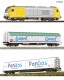 01423 Tillig Freight train set with TT-bedding-track oval